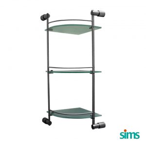 SIMS Three Tier Glass Self